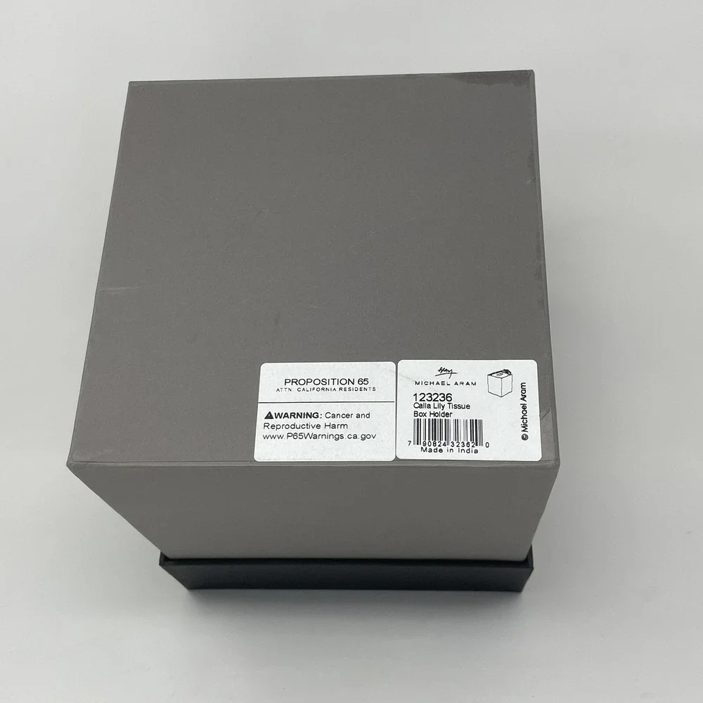 Michael Aram EMPTY BOX for REPLACEMENT / GIFT - 123236 Calla Lily‎ Tissue Holder